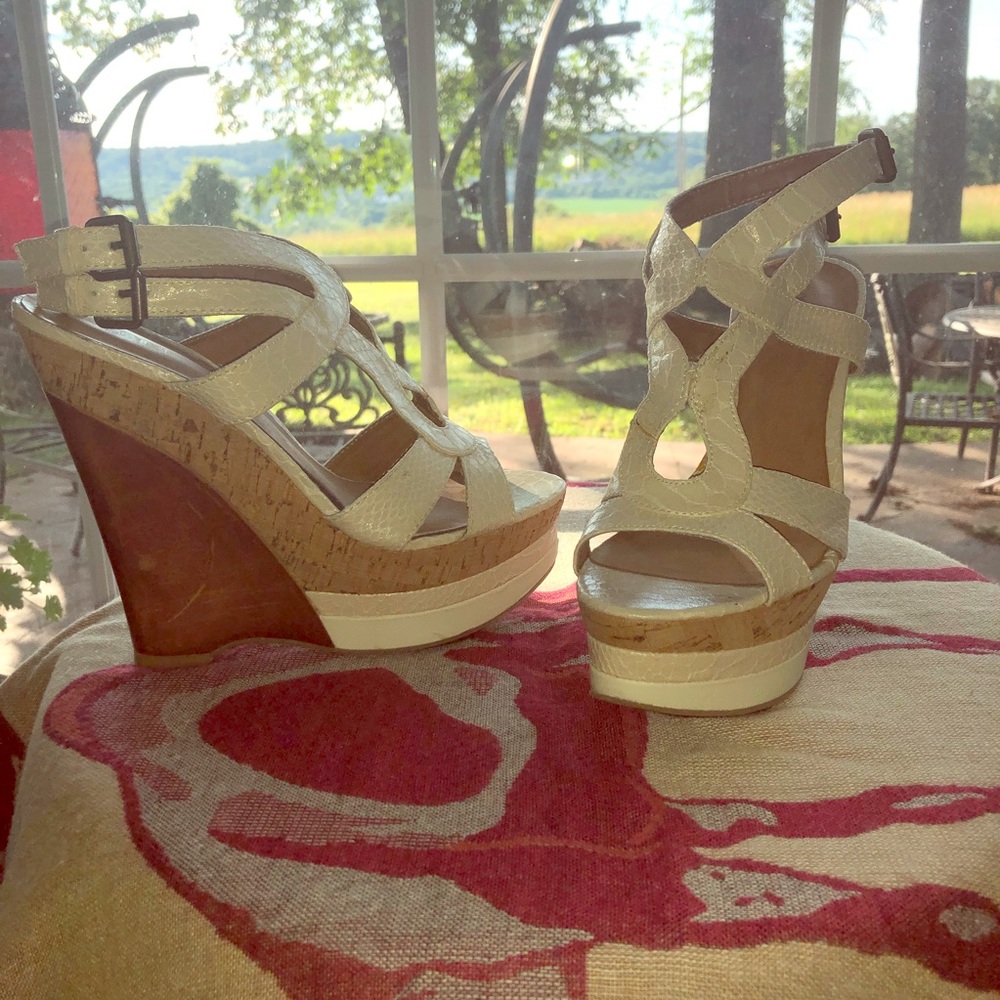 Wedge platform sandals